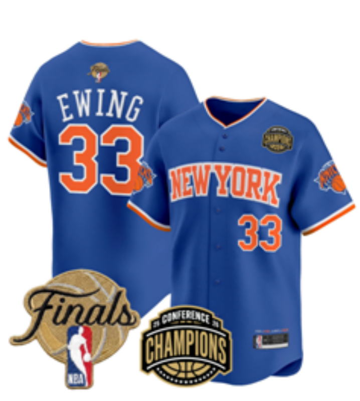 Men New York Knicks #33 Ewing blue 2026 Nike NBA jersey 062202